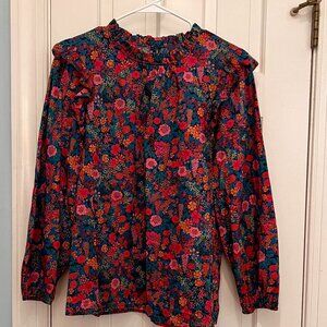 J. Crew Liberty Print Top